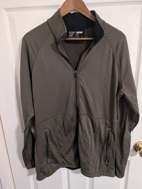 5.11 Tactical Mens Jacket Stratos Green Full Zip Stretch Zip Pockets Size Large
